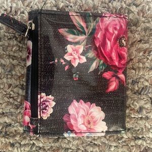 pink floral wallet